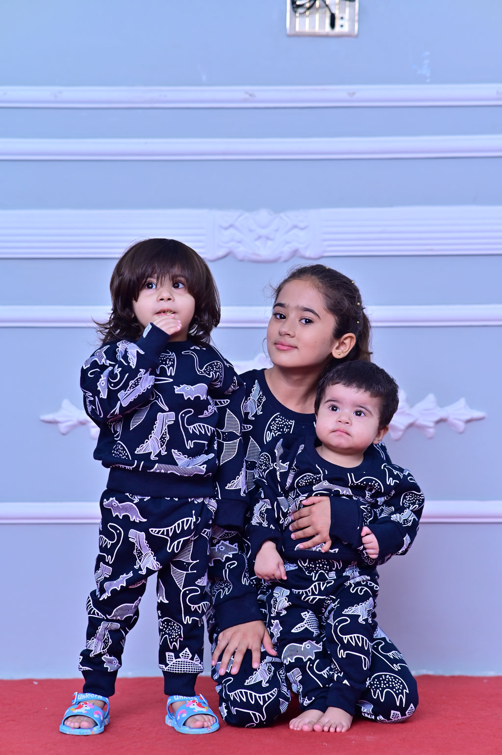 Navy birds boys & girls Fleece sweatshirt & Trouser