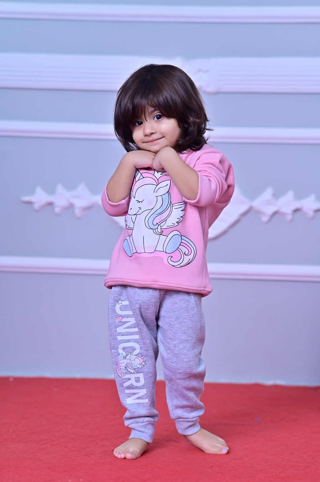 Unicorn theme Fleece Sweatshirt & Trouser