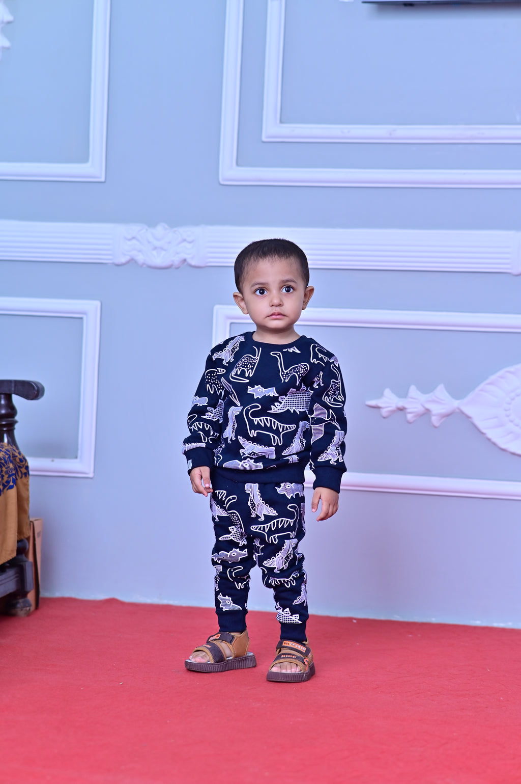 Navy birds boys & girls Fleece sweatshirt & Trouser