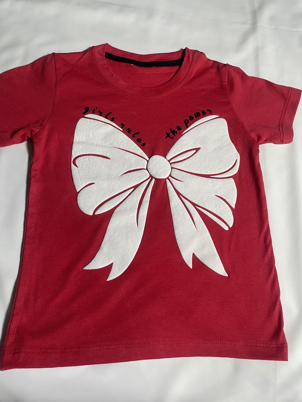 Girls "Power Bow" Tee & Capri Loungewear Set