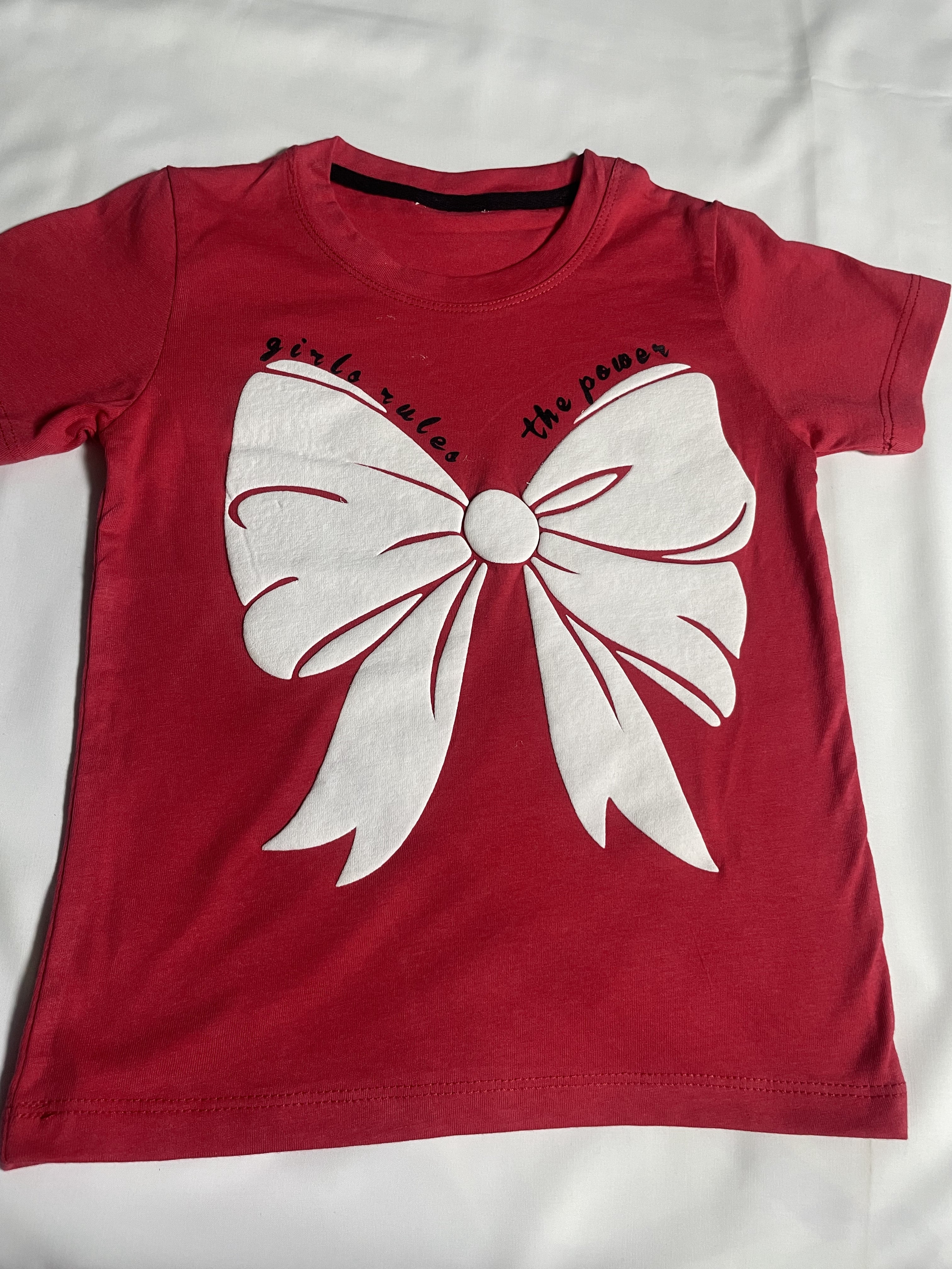 Girls "Power Bow" Tee & Capri Loungewear Set