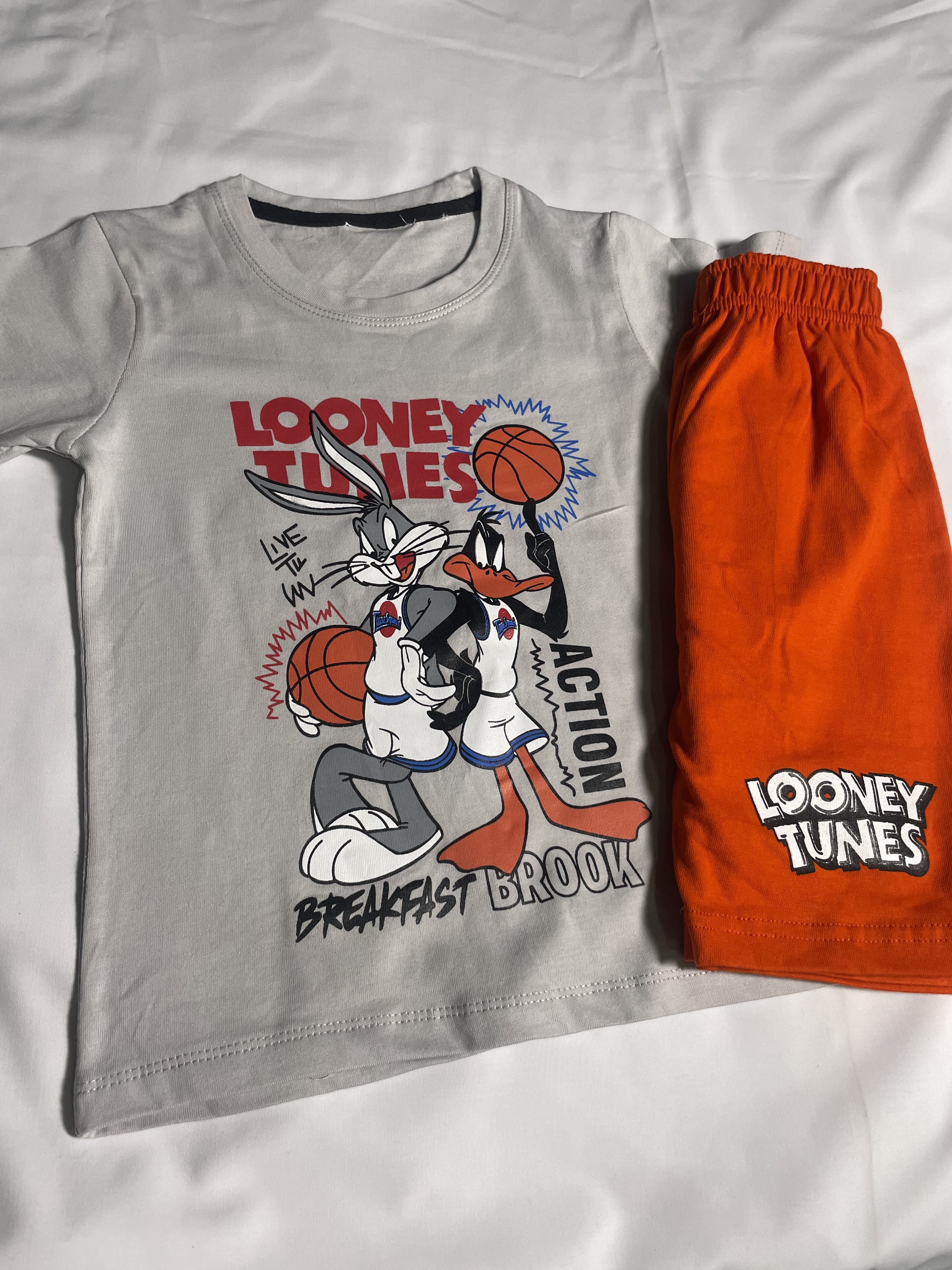 Kids Looney Tunes Basketball Shorts Set